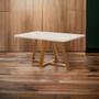 Imagem de Mesa de Jantar Bela Tampo Vidro/MDF Retangular 120 cm