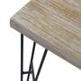 Imagem de Mesa de Jantar Bronx Quadrada Driftwood Base Aco Grafite 100cm - 64904