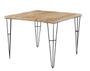 Imagem de Mesa de Jantar Bronx Quadrada Driftwood Base Grafite 80cm - 64174