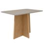 Imagem de Mesa de Jantar Celebrare 120 cm Amêndoa Clean Off White Tampo com Vidro  Lopas