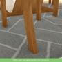 Imagem de Mesa De Jantar Com 04 Cadeiras Mdf 120cm Off White E Linho
