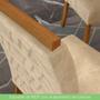 Imagem de Mesa De Jantar Com 04 Cadeiras Mdf Com Vidro 120cm Linho