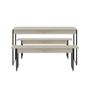 Imagem de Mesa de Jantar com 2 Bancos Estilo Industrial TUB