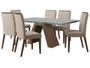 Imagem de Mesa de Jantar com 6 Cadeiras Retangular Madesa
