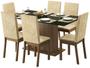 Imagem de Mesa de Jantar com 6 Cadeiras Retangular