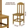 Imagem de Mesa De Jantar Com 8 Cadeiras Em Madeira Maciça 200cm Nogueira Safira Shop Jm