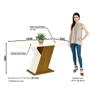 Imagem de Mesa de Jantar com Tampo em MDF 160cm com Vidro Juanita Casa 812