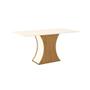 Imagem de Mesa De Jantar Com Tampo Mdf Com Canto Reto 160cm