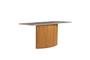 Imagem de Mesa de Jantar com Vidro Ripada - Genova-1,40x0,90m - Art Salas