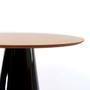 Imagem de Mesa de Jantar Cone 80 cm Base Preta
