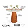 Imagem de Mesa de Jantar Cone Tampo com Vidro Redonda Cairo