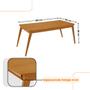 Imagem de Mesa de Jantar Copper 180cm Madeira com 6 Cadeiras Diane MDF Moderna Mobília