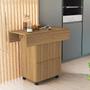 Imagem de Mesa de jantar dobrável com bancos MDF- Vira aparador Jade Cor: Preta