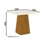 Imagem de Mesa de Jantar Dora 90 cm Tampo Reto Nature Off White  Henn