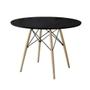 Imagem de Mesa De Jantar Eames Wood Tampo Madeira Preto 110 Cm