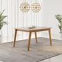Imagem de Mesa de Jantar Elegance 160x80cm com Vidro Canto Copo JCM Movelaria