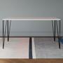 Imagem de Mesa de Jantar Elen Retangular Tampo de Madeira 140x80cm Branco