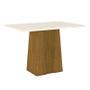 Imagem de Mesa de Jantar Elisa 120 cm Tampo Reto Nature Off White  Henn