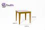 Imagem de Mesa De Jantar Extensível 0.80 a 1.60 Com Vidro Pés Madeira Tock