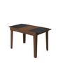 Imagem de Mesa de Jantar Extensível 120cm Naturalle Imbuia - Vidro Preto