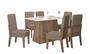 Imagem de Mesa de Jantar Gaia 1,35 com 6 cadeiras Celta Moveis