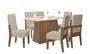 Imagem de Mesa de Jantar Gaia 1,35 com 6 cadeiras Celta Moveis