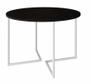 Imagem de Mesa de Jantar Industrial Base De Ferro Branco em  V  Tampo 110 Preto
