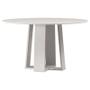 Imagem de Mesa de Jantar Isabela 135x135 cm com Vidro Off White  New Ceval