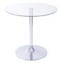 Imagem de Mesa De Jantar Lady Laura Cromada com Tampo de Vidro