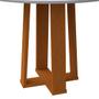 Imagem de Mesa de Jantar Lara 100 cm Off White Base Ypê N02 - D'Rossi