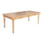 Imagem de Mesa de Jantar Leonora Retangular 240x100cm em Madeira Maciça Rústica- Natural
