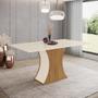 Imagem de Mesa de Jantar Luiza 160 S/ Vidro Nature/Off White - Henn