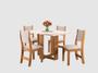 Imagem de Mesa de Jantar Magic com 4 Cadeiras Viero Mel Blonde