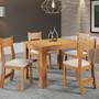 Imagem de Mesa de Jantar Palace Perla com 4 Cadeiras Viero Cor Brisa Mel Marfim 
