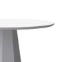 Imagem de Mesa De Jantar Para 4 Lugares 1,00m Tampo Redondo Com Vidro Isis Cor Off White New Ceval