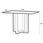 Imagem de Mesa de Jantar Pedro 120x80cm com 4 Cadeiras Art Assentos Cor Mel Off White com Assento Cinza