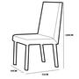 Imagem de Mesa de Jantar Pedro 120x80cm com 4 Cadeiras Art Assentos Cor Mel Off White com Assento Cinza