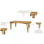 Imagem de Mesa de Jantar Prime Wood com Borda de Cobre (Apenas a Mesa)