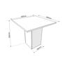 Imagem de Mesa de Jantar Quadrada 90x90 com 4 Cadeiras Sicilia