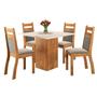 Imagem de Mesa de Jantar Quadrada 90x90 com 4 Cadeiras Sicilia