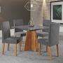 Imagem de Mesa de Jantar Quadrada Columbia com Tampo em Mdp 90x90 sem Vidro e 4 Cadeiras Venus em Mdp/mdf