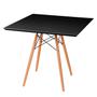 Imagem de Mesa de Jantar Quadrada Eames Eiffel  80cm MDF TX Preto