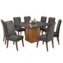 Mesa de Jantar Quadrada Monza com 8 Cadeiras Madeira Maciça Vegas - Viero Imagem de Mesa de Jantar Quadrada Monza com 8 Cadeiras Madeira Maciça Vegas