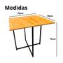 Imagem de Mesa De Jantar Quadrada Para 4 Cadeiras Reforçada Qualidade