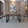 Imagem de Mesa de Jantar Queens RG2 160x90x75cm Vermont OAK/Preto