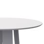 Imagem de Mesa De Jantar Redonda 135 x 135 cm Tampo De Madeira Com Vidro Isabela Cor Off White New Ceval