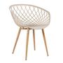 Imagem de Mesa de jantar redonda 80 cm branco + 3 cadeiras Clarice Nest