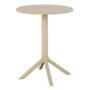 Imagem de Mesa de Jantar Redonda Área Externa Drops Rivatti 60 cm (largura) Polipropileno Fendi 75 cm (altura)