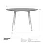 Imagem de Mesa de jantar redonda Clarice 120 cm