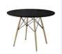 Imagem de Mesa de Jantar Redonda Eames Eiffel 110cm  PRETA